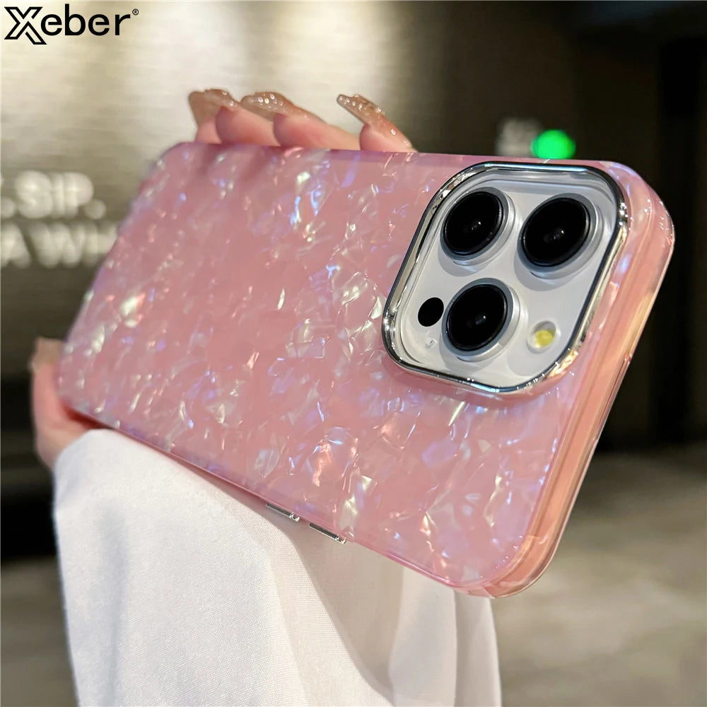 Luxury Glitter Marble iPhone Case - Stylish and Protective Cover for iPhone 11-16 Pro Max, Featuring a Premium Marble Pattern Design with Sparkling Glitter Accents, Durable Hard PC Shell, and Shockproof Protection for Everyday Use.