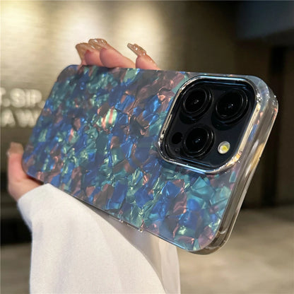 Luxury Glitter Marble iPhone Case - Stylish and Protective Cover for iPhone 11-16 Pro Max, Featuring a Premium Marble Pattern Design with Sparkling Glitter Accents, Durable Hard PC Shell, and Shockproof Protection for Everyday Use.