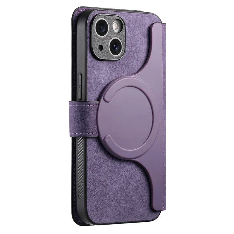 Luxury Wallet Flip iPhone Case with Card Slot - Stylish flip cover design with built-in card slots, premium protection, and a sleek wallet-style look for your iPhone.