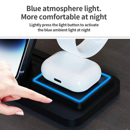 LED Fast 3 in 1 WIRELESS CHARGER Stand