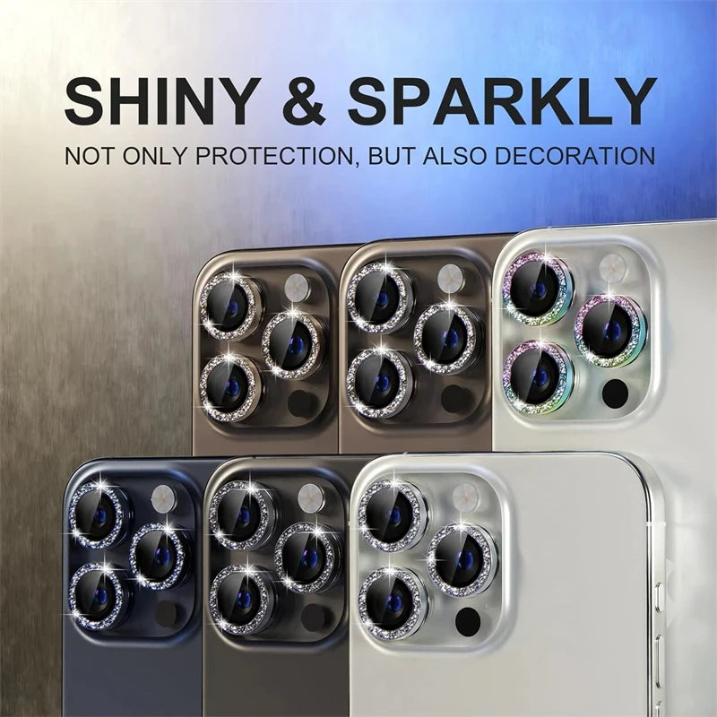 Diamond Metal Protective Camera Lens Protector