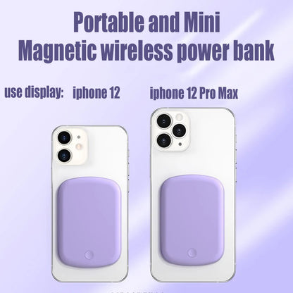 Portable Magsafe Power Bank Fast Charger Magnetic Wireless Charger