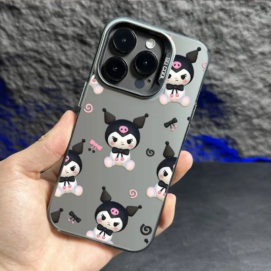 Sanrio Melody Gradient Laser Phone Case featuring a dreamy rainbow gradient design with shimmering laser effects and adorable Sanrio Melody character accents. Sleek, lightweight, and protective, perfect for iPhone and Samsung devices