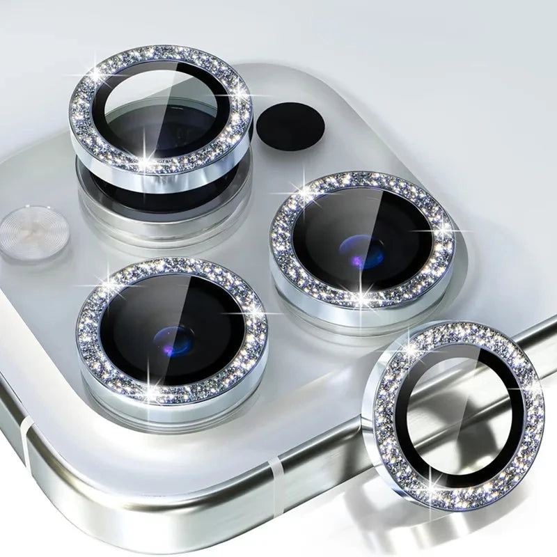 Diamond Metal Protective Camera Lens Protector