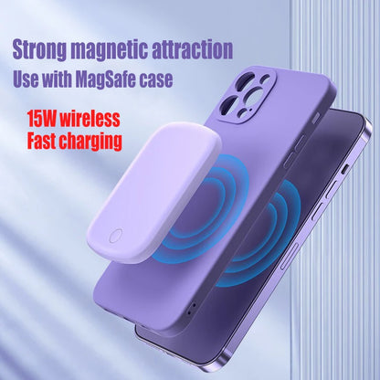 Portable Magsafe Power Bank Fast Charger Magnetic Wireless Charger